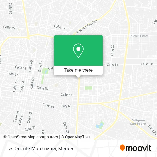 Tvs Oriente Motomanía map