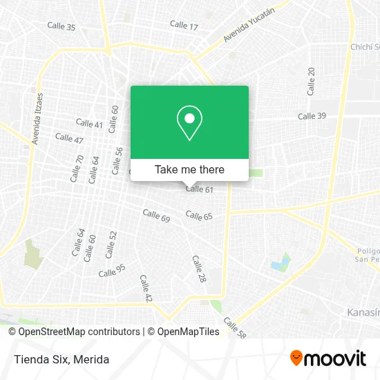 Tienda Six map