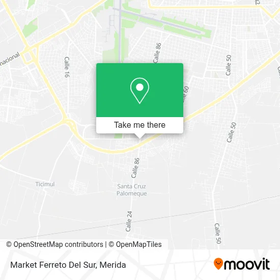 Market Ferreto Del Sur map