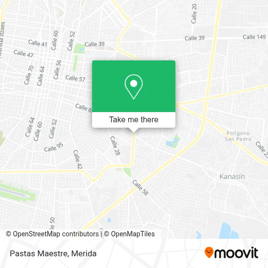 Pastas Maestre map