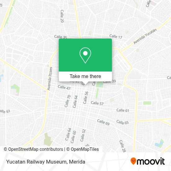 Yucatan Railway Museum map