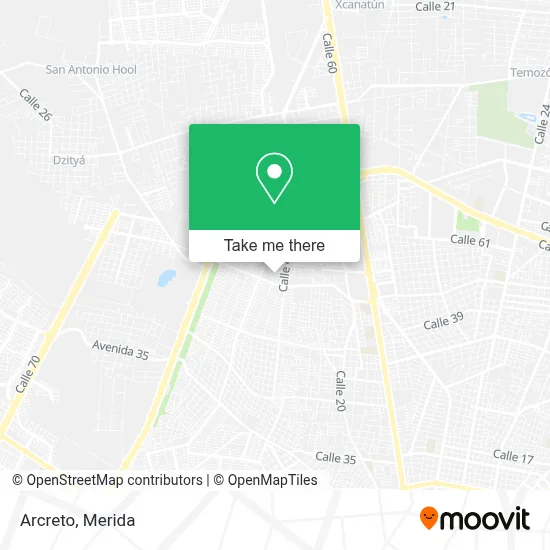 Arcreto map