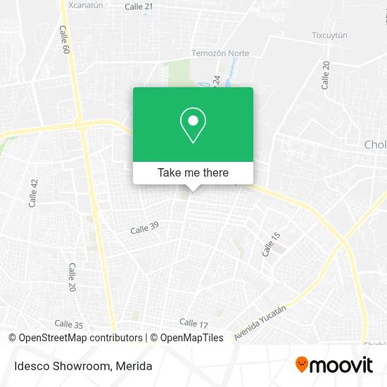 Idesco Showroom map