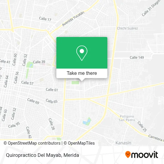 Quiropractico Del Mayab map