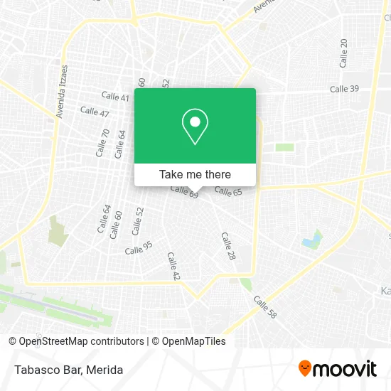 Tabasco Bar map