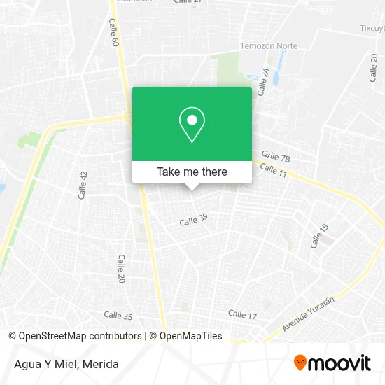 Agua Y Miel map