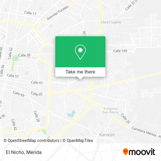 El Nicho map