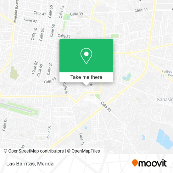 Las Barritas map