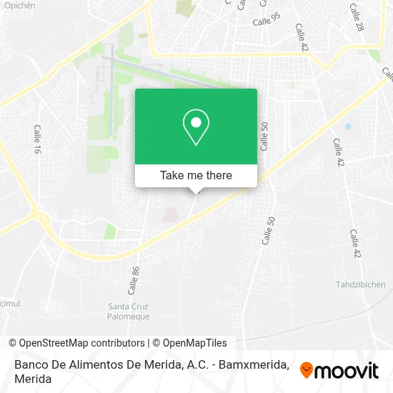 Banco De Alimentos De Merida, A.C. - Bamxmerida map