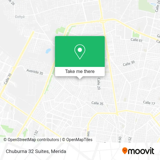 Chuburna 32 Suites map