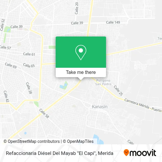 Refaccionaria Diésel Del Mayab "El Capi" map