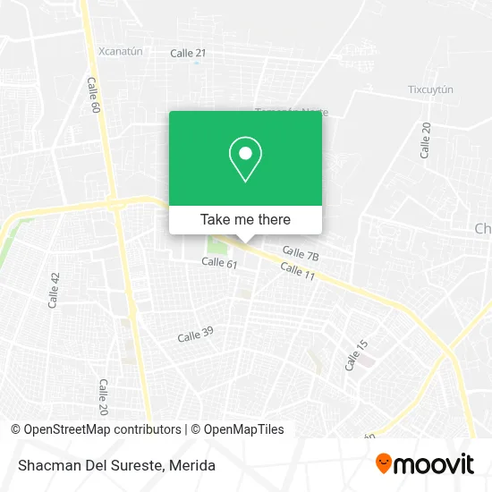 Shacman Del Sureste map