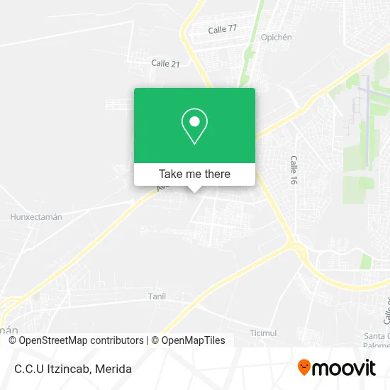 C.C.U Itzincab map