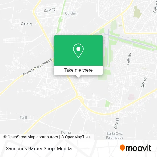 Sansones Barber Shop map