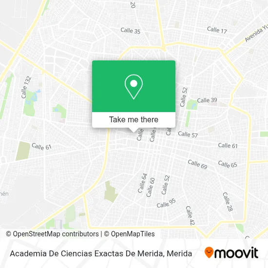 Academia De Ciencias Exactas De Merida map