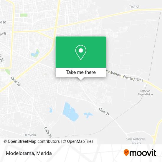 Modelorama map