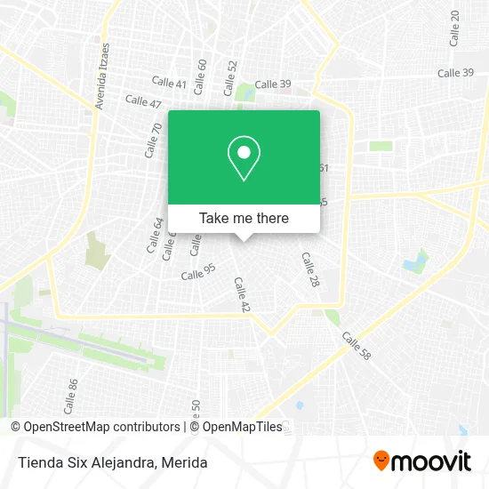 Tienda Six Alejandra map