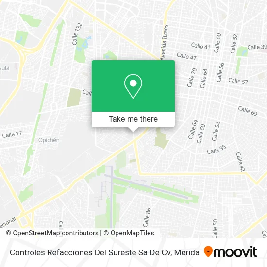 Controles Refacciones Del Sureste Sa De Cv map