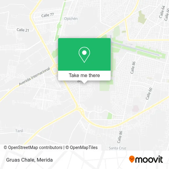 Gruas Chale map