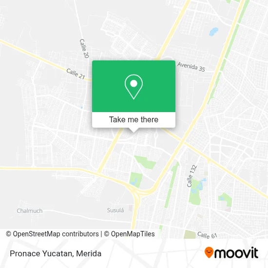 Pronace Yucatan map