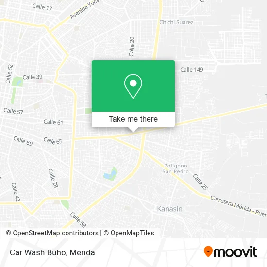 Car Wash Buho map