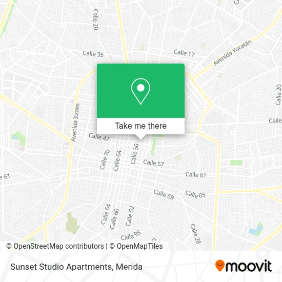 Sunset Studio Apartments map