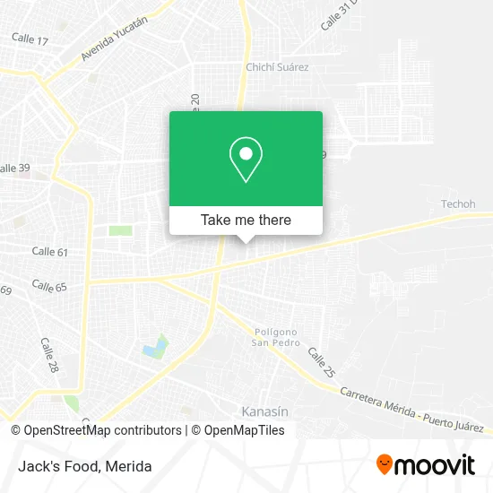 Jack's Food map