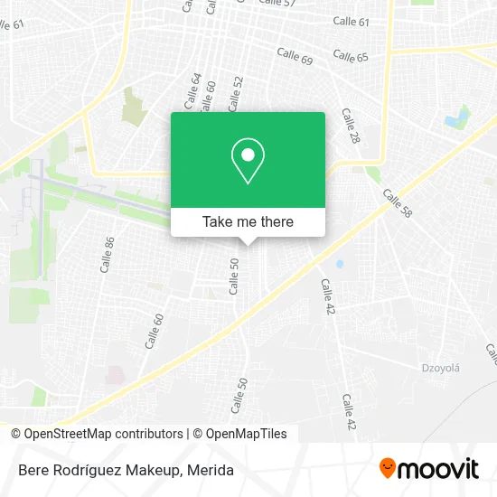 Bere Rodríguez Makeup map