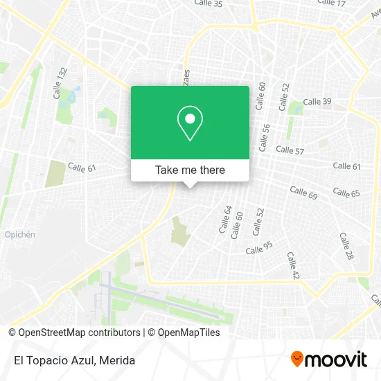 El Topacio Azul map