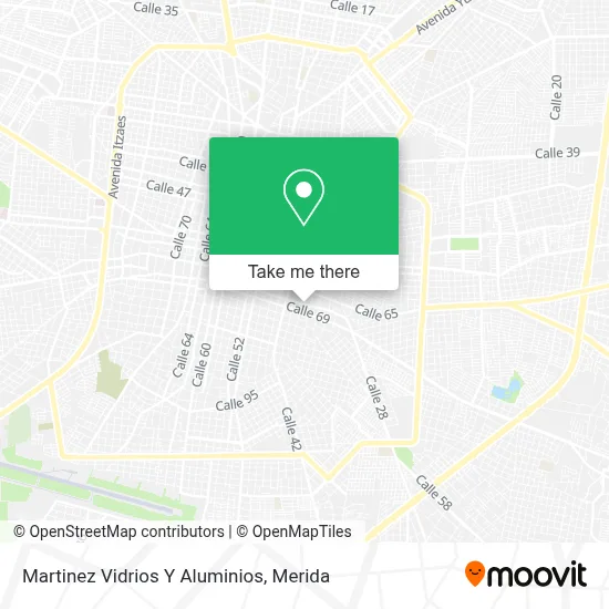 Martinez Vidrios Y Aluminios map