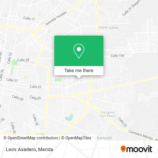 Leo's Asadero map