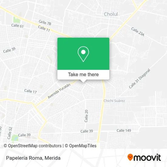 Papelería Roma map