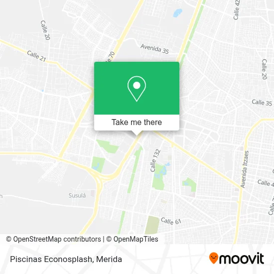 Piscinas Econosplash map