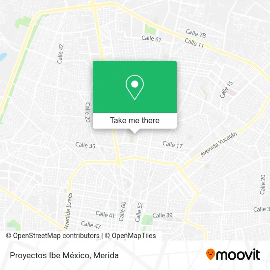 Proyectos Ibe México map
