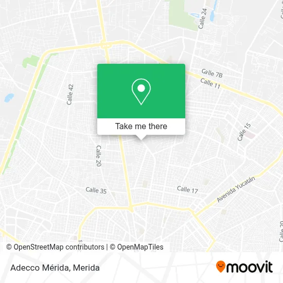 Adecco Mérida map