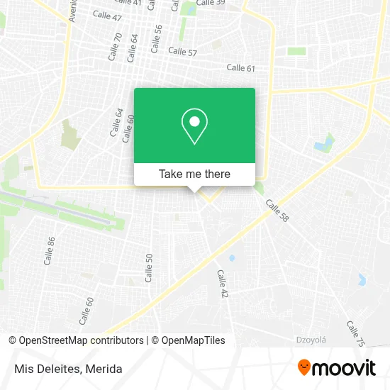Mis Deleites map
