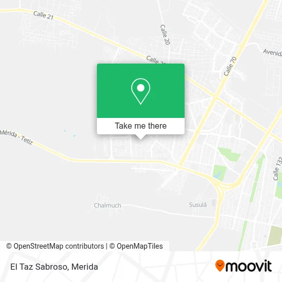 El Taz Sabroso map