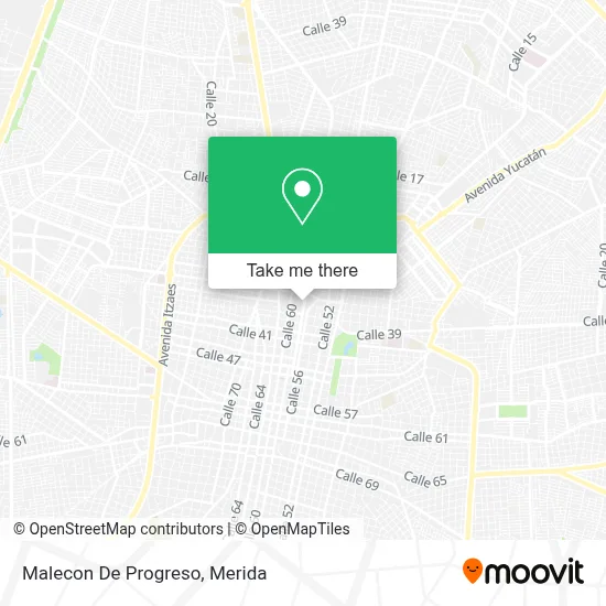 Malecon De Progreso map