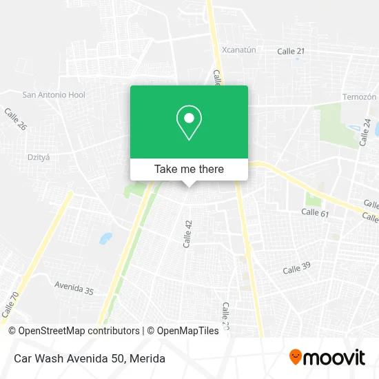Car Wash Avenida 50 map