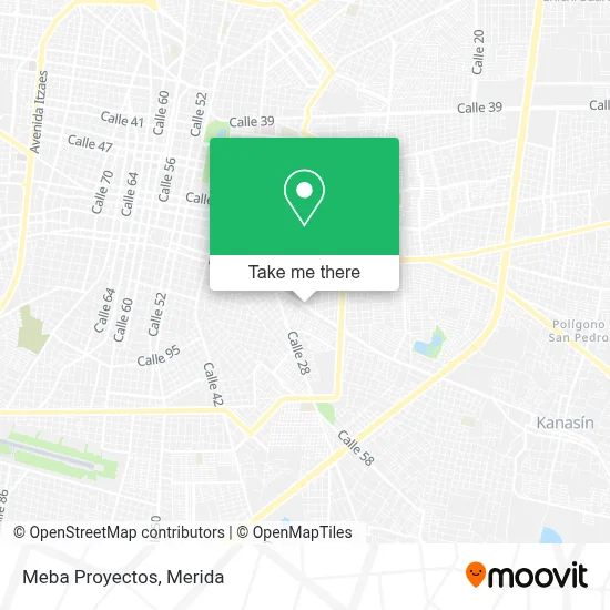 Meba Proyectos map