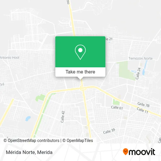 Mérida Norte map