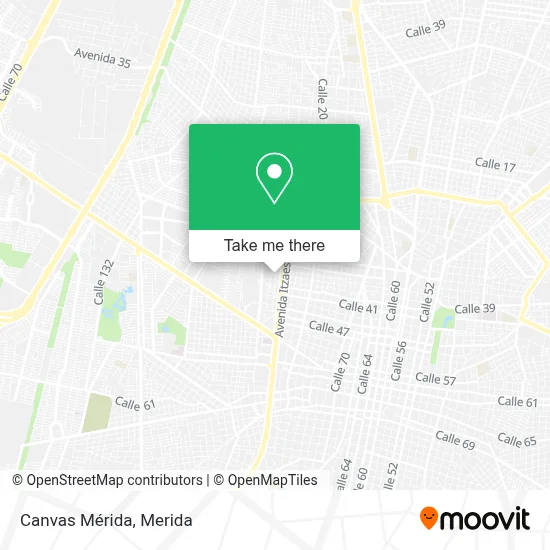 Canvas Mérida map