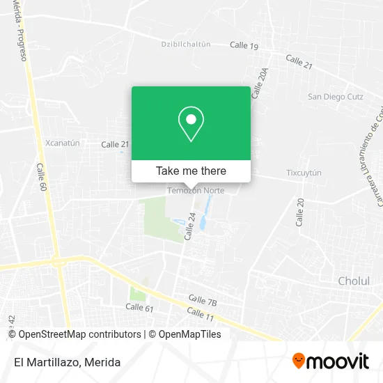 El Martillazo map