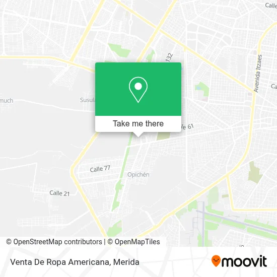 Venta De Ropa Americana map