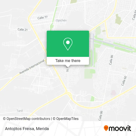 Antojitos Freisa map