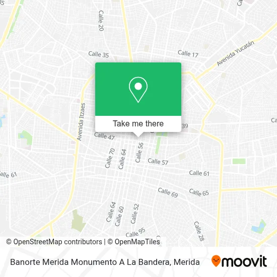 Banorte Merida Monumento A La Bandera map