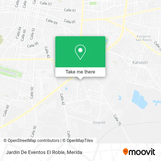 Jardín De Eventos El Roble map
