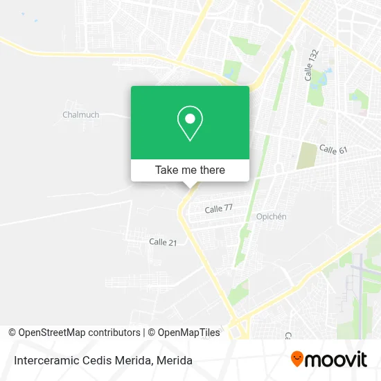 Interceramic Cedis Merida map