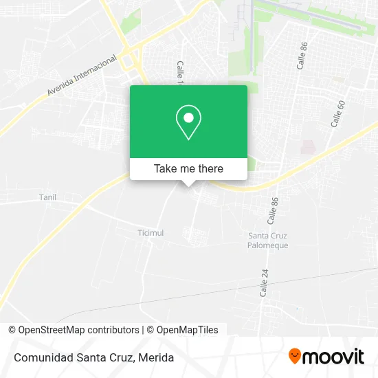 Comunidad Santa Cruz map