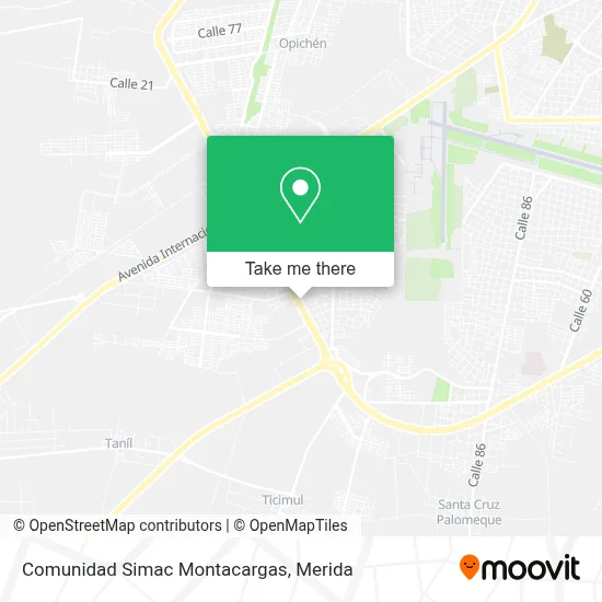Comunidad Simac Montacargas map